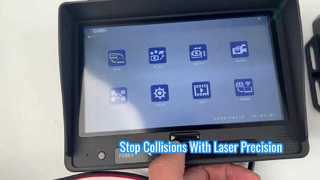 سیستم مانیتورینگ بی‌سیم خودرو با خط لیزر قرمز، رابط عملیاتی کامل انگلیسی، HD Car Ima