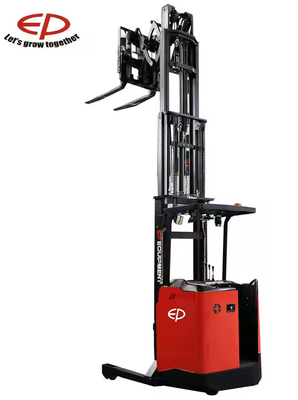 دو قیچی 1.2t مینی الکتریکی استاکر رسیدن به کامیون