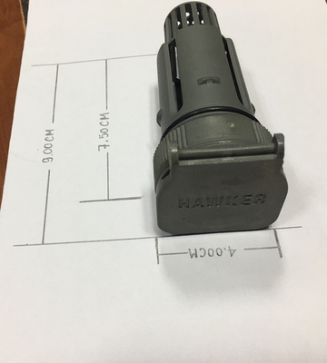 باتری صنعتی سبد نوع فلک تهویه رنگ خاکستری اندازه L طول 92mm