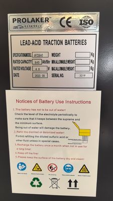 باتری کششی سرب-اسید 48 ولت 840 آمپر ساعت FLT قابل شارژ با چرخه عمیق