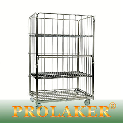 قفس چرخدار 3 طرفه صنعتي فضايي صرفه جويي