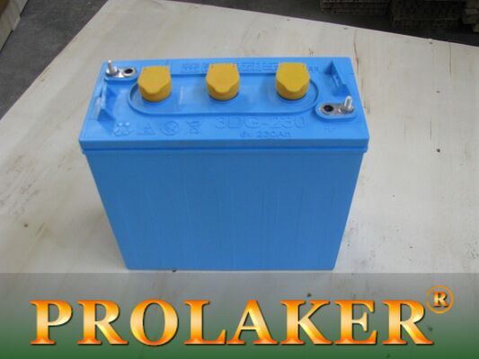 باتری با کارایی بالا 210Ah 6V با کشش ، باتری Golf Cart 3D US استاندارد 3DG-210