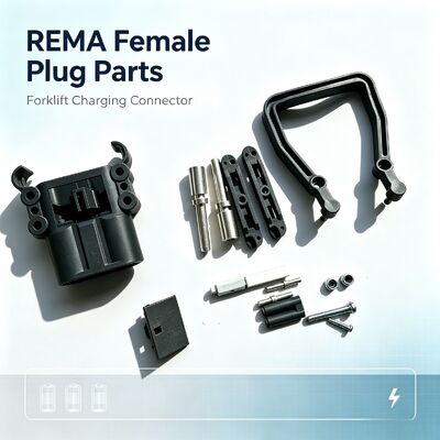 EC320A Male Female Forklift Battery Connector REMA Style Acid Proof Industrial Power Charging Plug Socket for Electric Forklift Pallet Truck