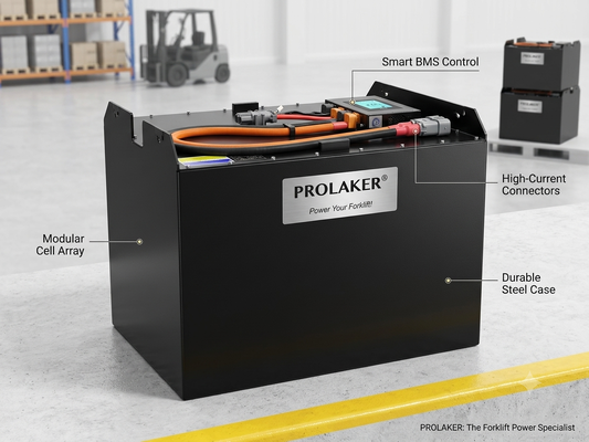 ProLaker Drop-in Lead-Acid Replacement LiFePO4 فولتر 24 ولت 48 ولت 80 ولت، 210Ah-880Ah قابل تنظیم برای فولتر الکتریکی