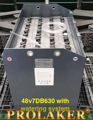 باتری کششی سفارشی سرب اسید 630AH 48v برای لیفتراک MHE 1500 بار چرخه