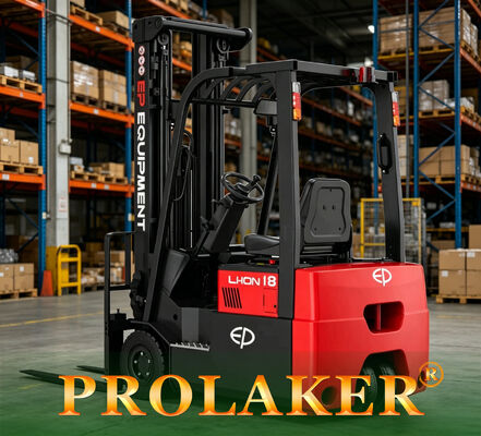 لیتیوم کامپکت 1800 کیلوگرم ظرفیت نامی counterbalance forklift با شعاع چرخش 1550mm و باتری لیتیوم 80V برای انبار باریک راهرو