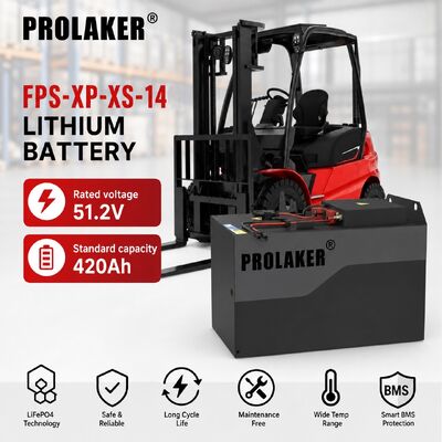 باتری لیتیوم فسفات آهن PROLAKER 51.2 ولت 420 آمپرساعت برای لیفتراک با سرویس ابری و ضد گرد و غبار و ضد آب IP65 برای مصارف صنعتی