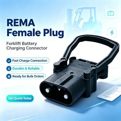 EC320A متصل کننده باتری فولکلفت مرد زن REMA سبک ضد اسید سوکت شارژ برق صنعتی برای کامیون پالت فولکلفت الکتریکی